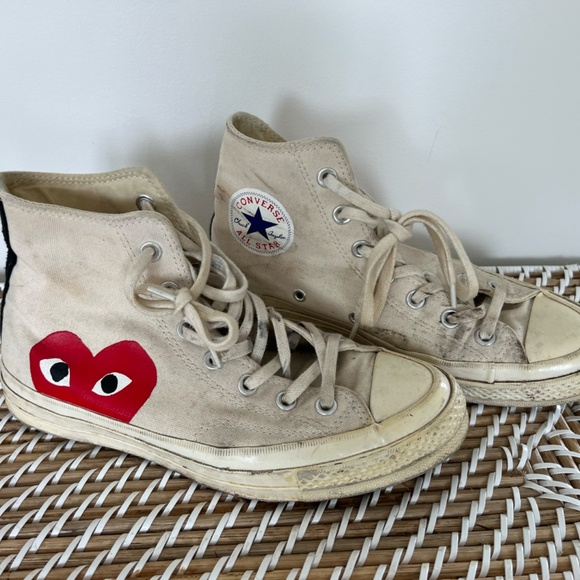CONVERSE X CDG PLAY Chuck Taylor '70 High-Top Sneakers - Picture 5 of 7